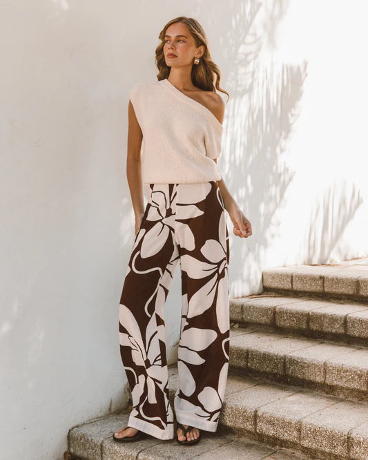 White Closet Summer Bloom Pant - TFE11056