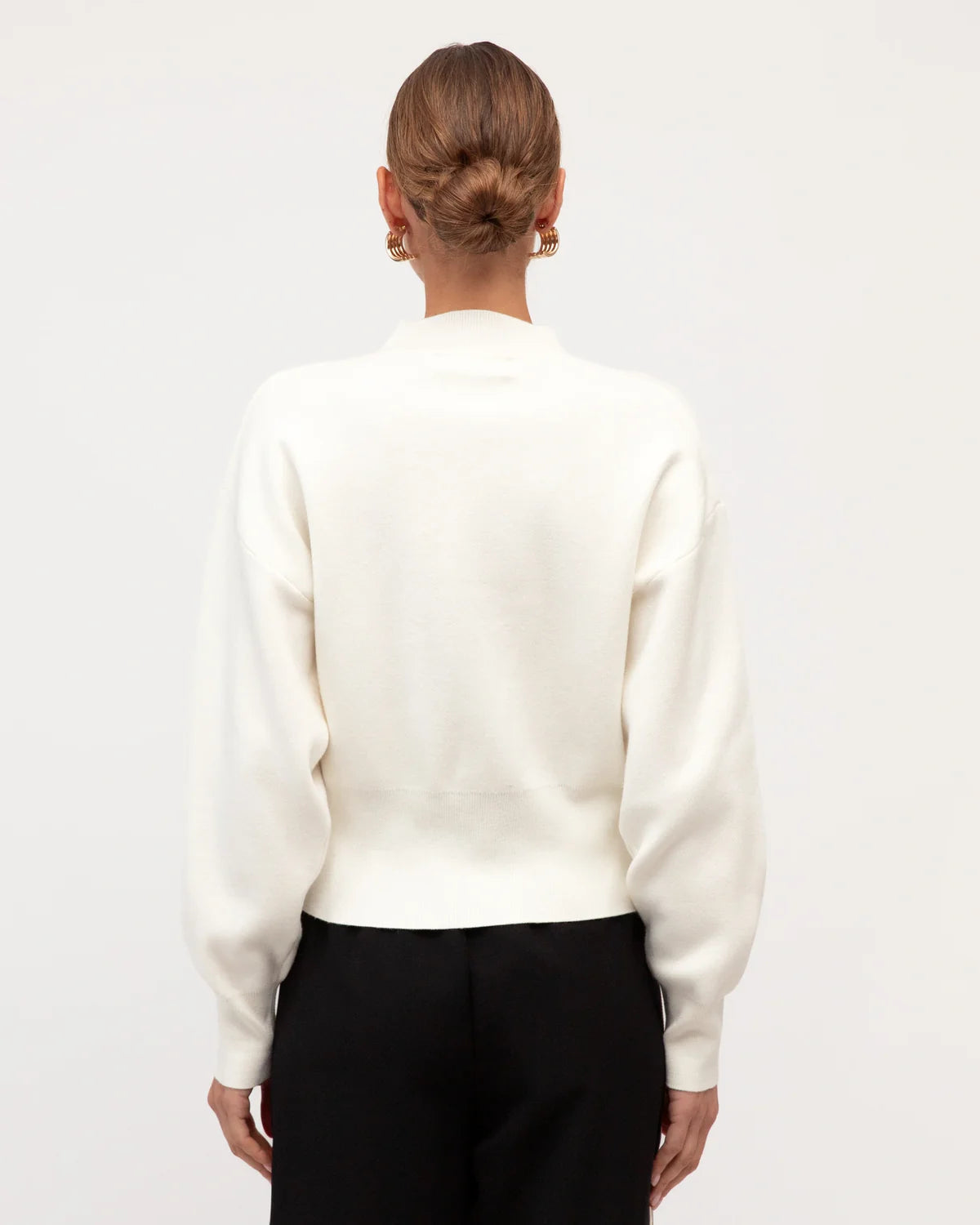 White Closet Zip Cardi TF11950