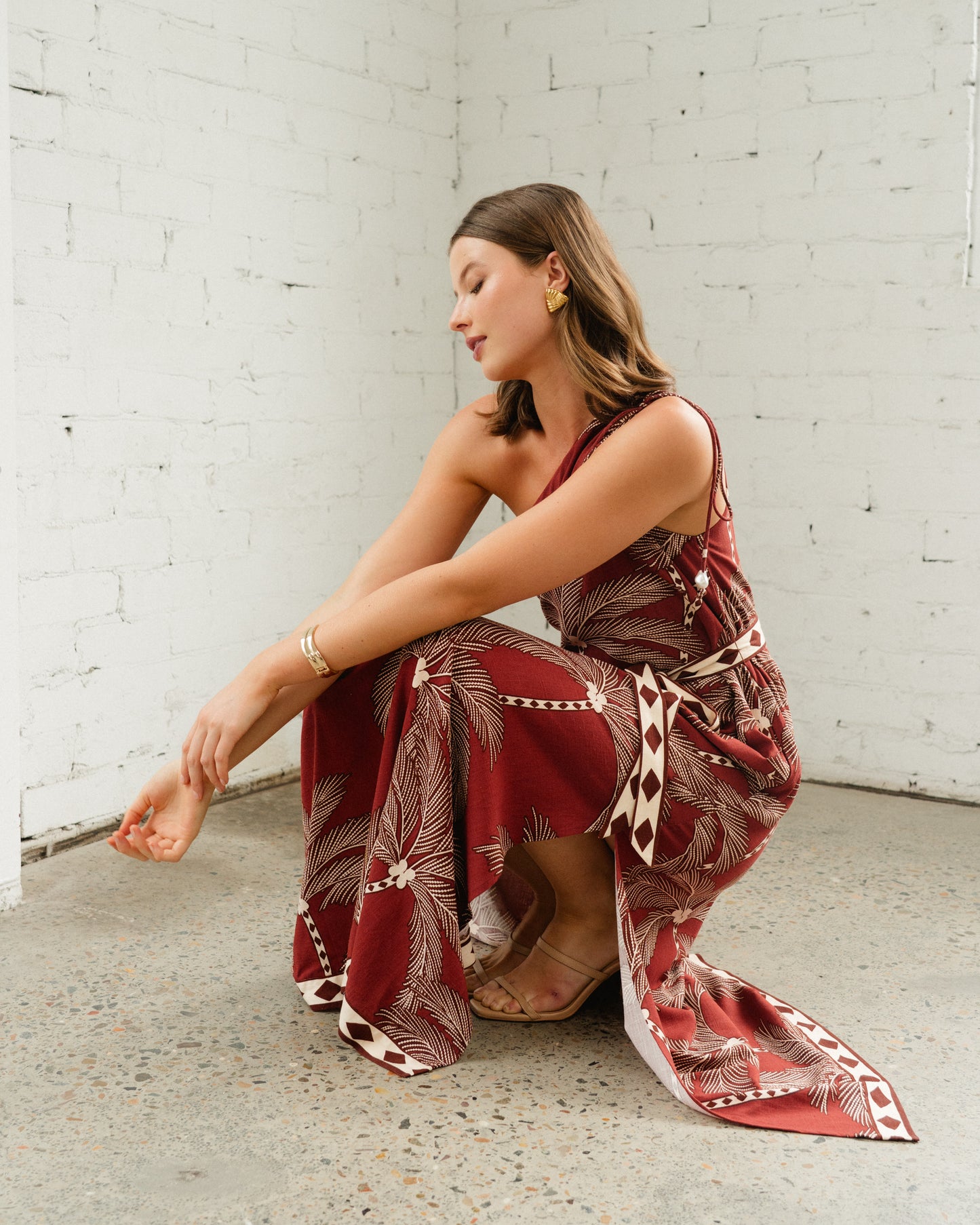 White Closet Buena Vista Maxi Dress TFE11514
