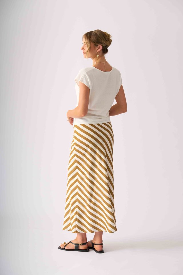 Foil Stripe Right Skirt FO8638
