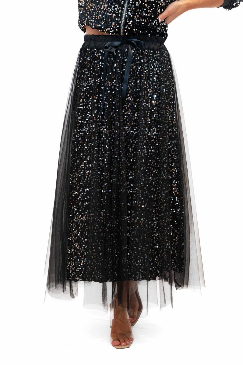 Italian Closet Trinny  Sequin Skirt