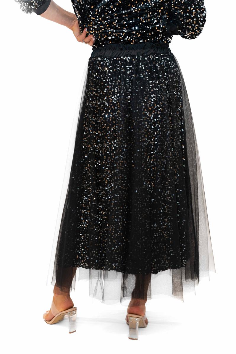 Italian Closet Trinny  Sequin Skirt