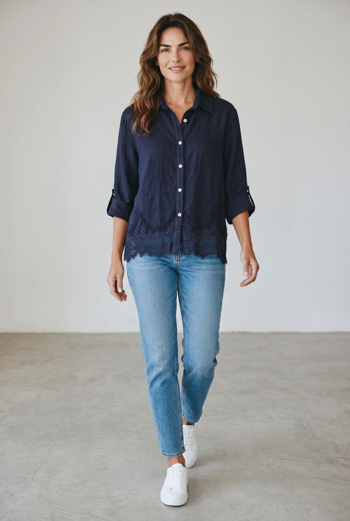 Italian Closet Scalo Linen Shirt