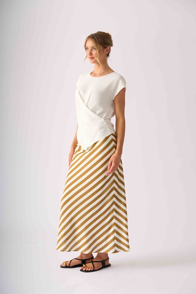 Foil Stripe Right Skirt FO8638