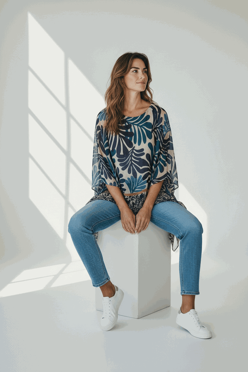 Italian Closet Monsteria Tunic