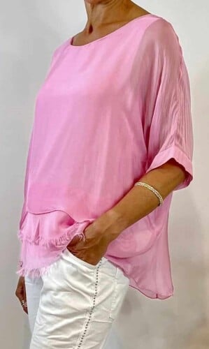 La Strada Silk Blended 3 Layer Top LST21-251