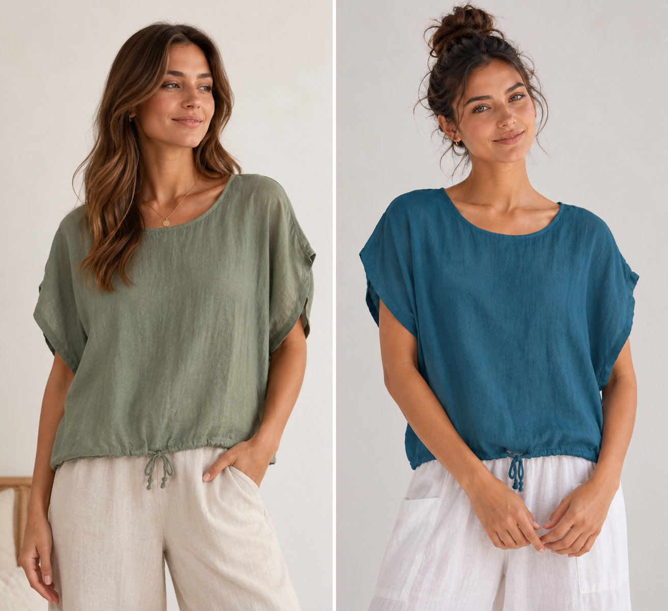 Wednesday Lulu Linen Top 26605