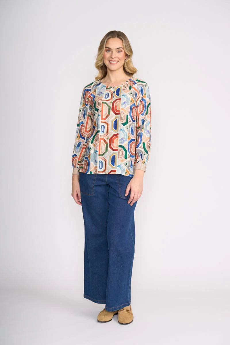 Foil Razzle Dazzle Blouse FO8504