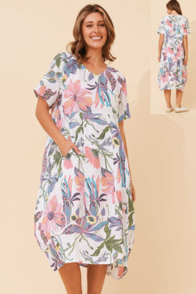 Bottega Moda Linen Dress D525113