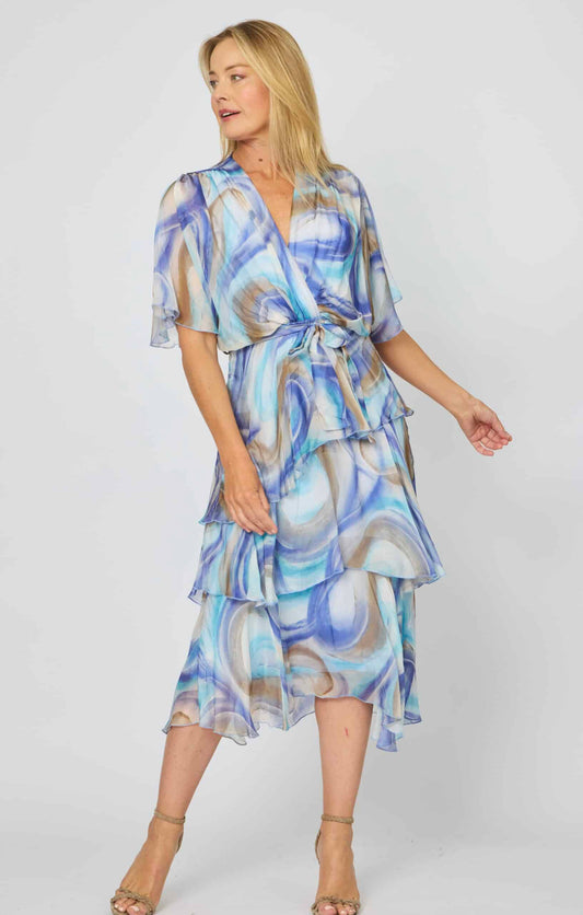 La Strada Layered Silk Dress LSD21-901