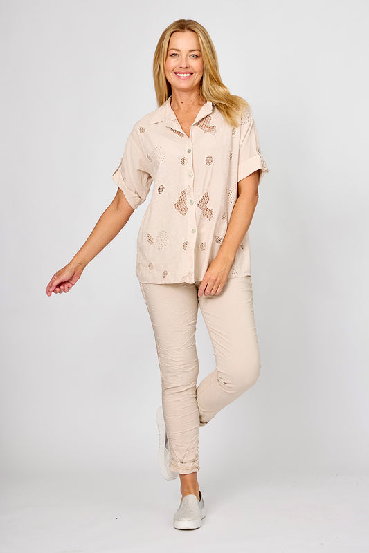 La Strada Embroider Shirt LSS25-509