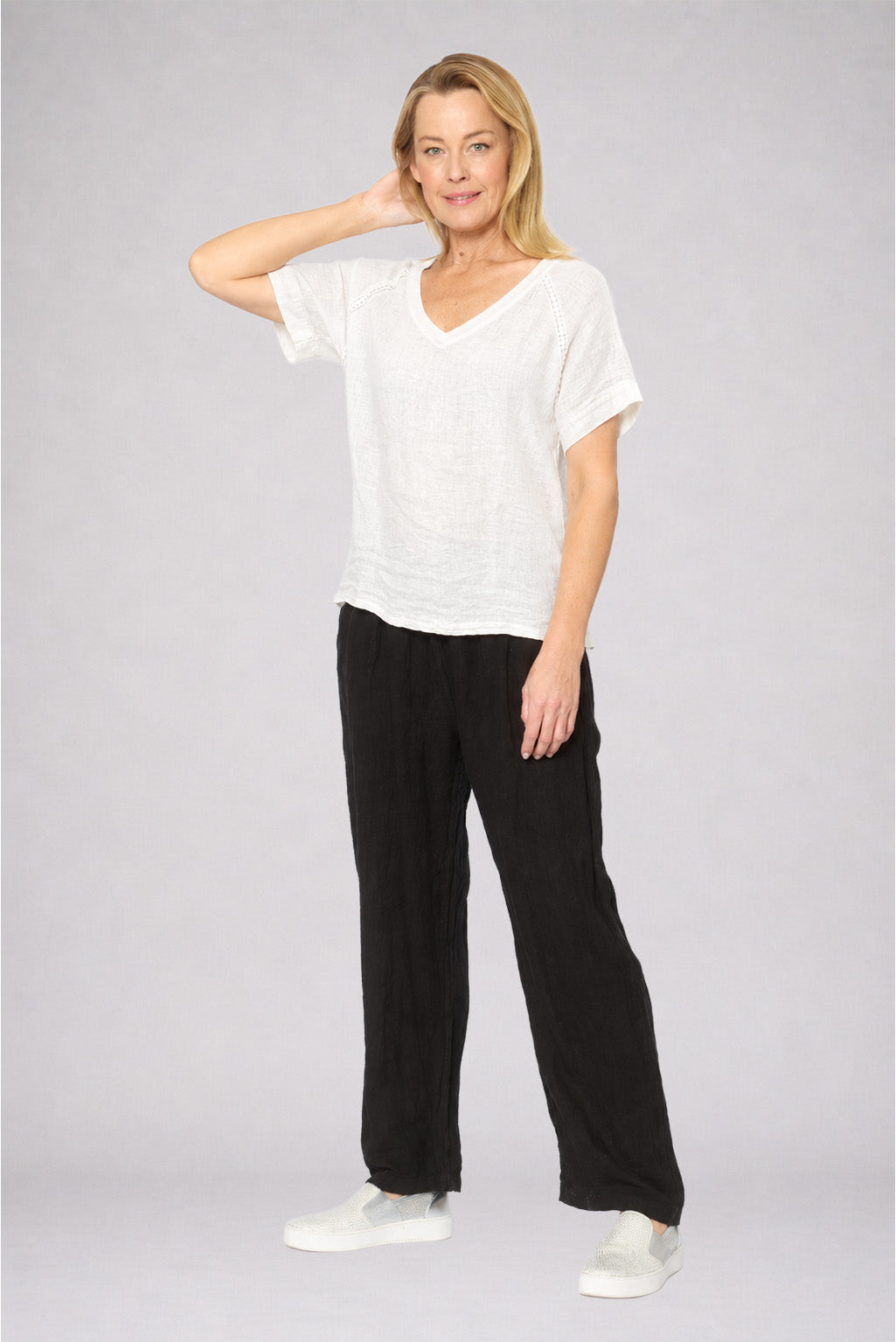 La Strada Mesh Sleeve Top LST26-314