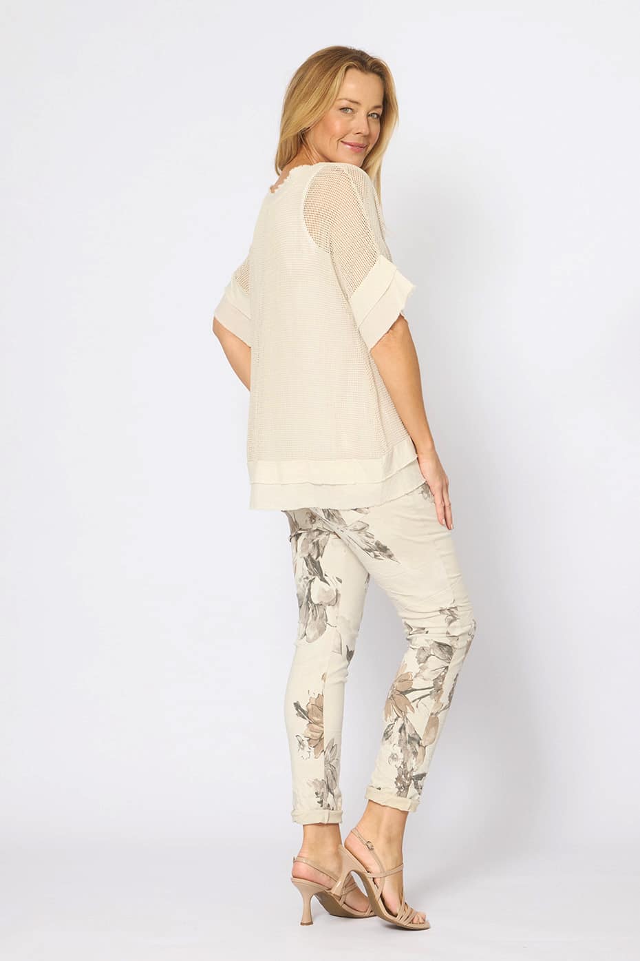 La Strada Cotton Mesh Top LST26-333