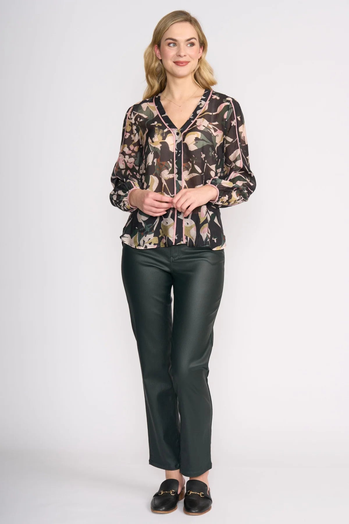 Foil Pipeline Blouse FO8510