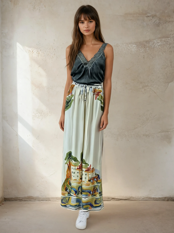 Amici Portofino Silk Blend Pant AMP6655