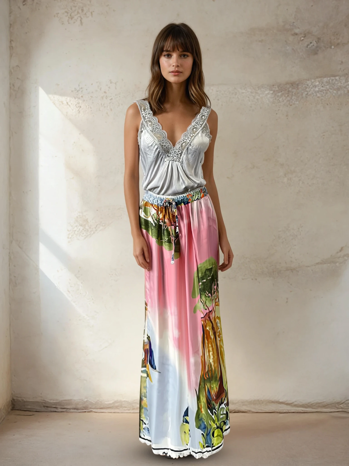 Amici Portofino Silk Blend Pant AMP6655