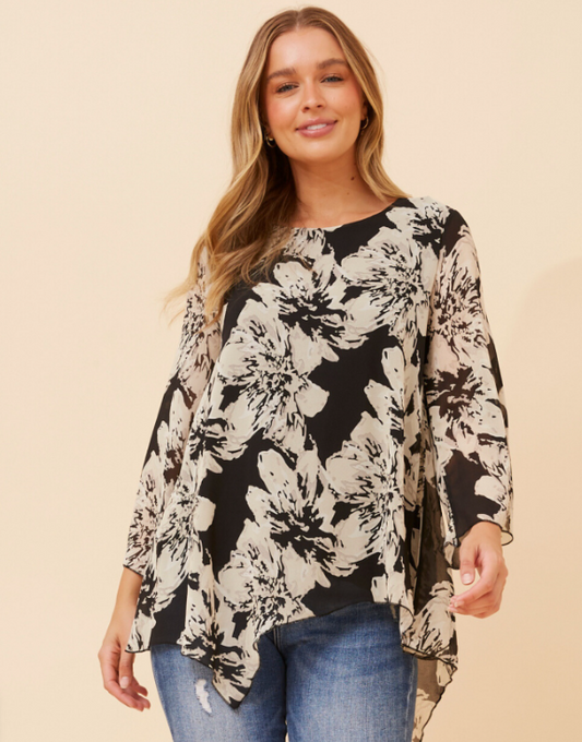 Caroline Morgan Floral Blouse T524889