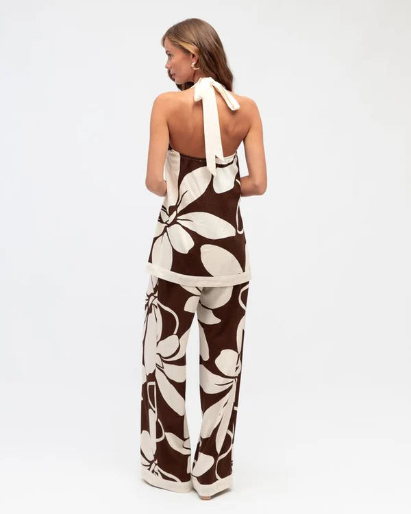 White Closet Summer Bloom Pant - TFE11056