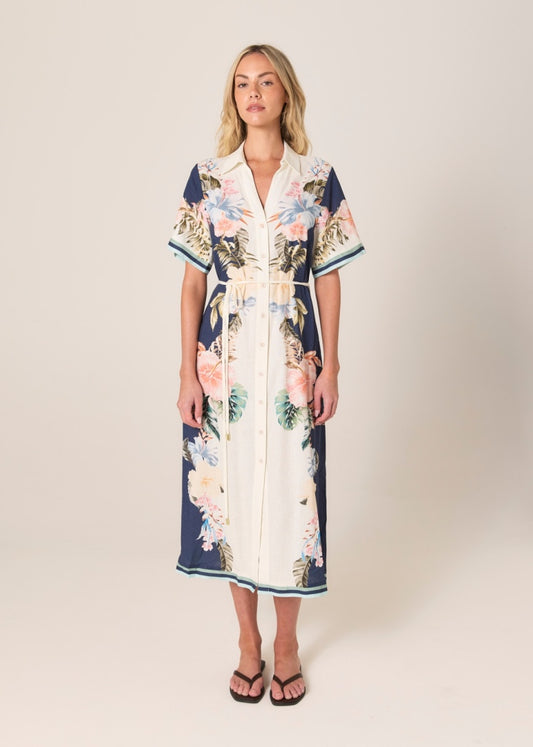 Fate+Becker Solara Print Shirt Dress 17734DWFA