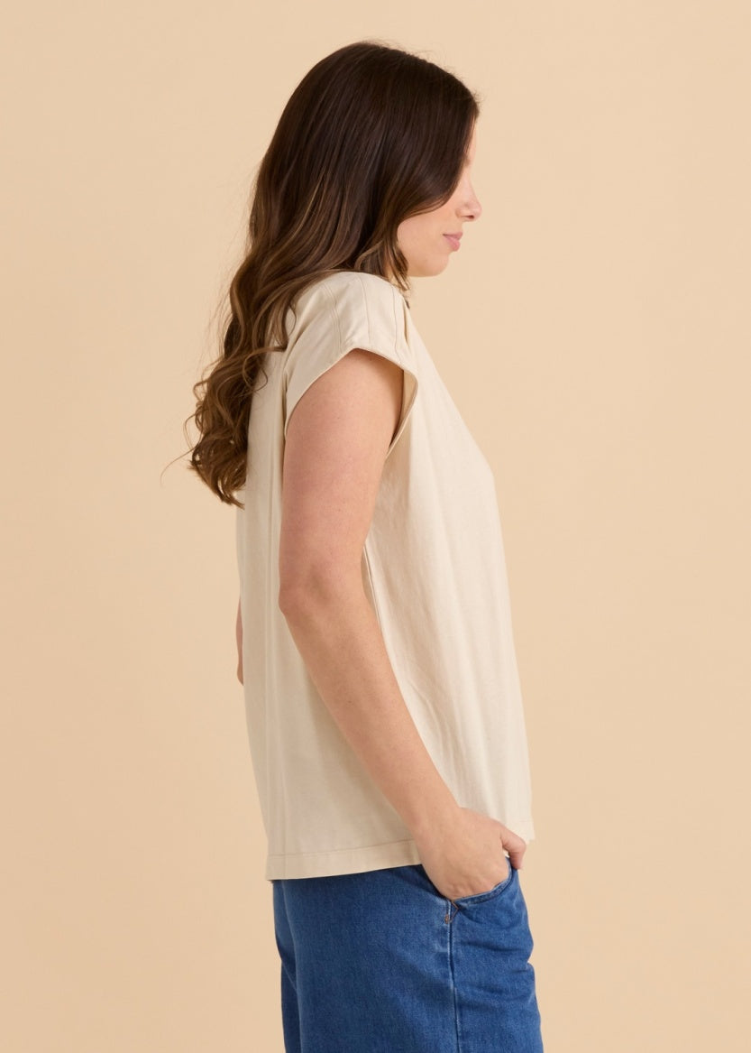 Betty Basic Beth Boatneck Tee - BB2089
