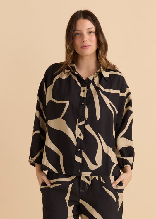 Betty Basics Palmer Puff Shirt - BB8529