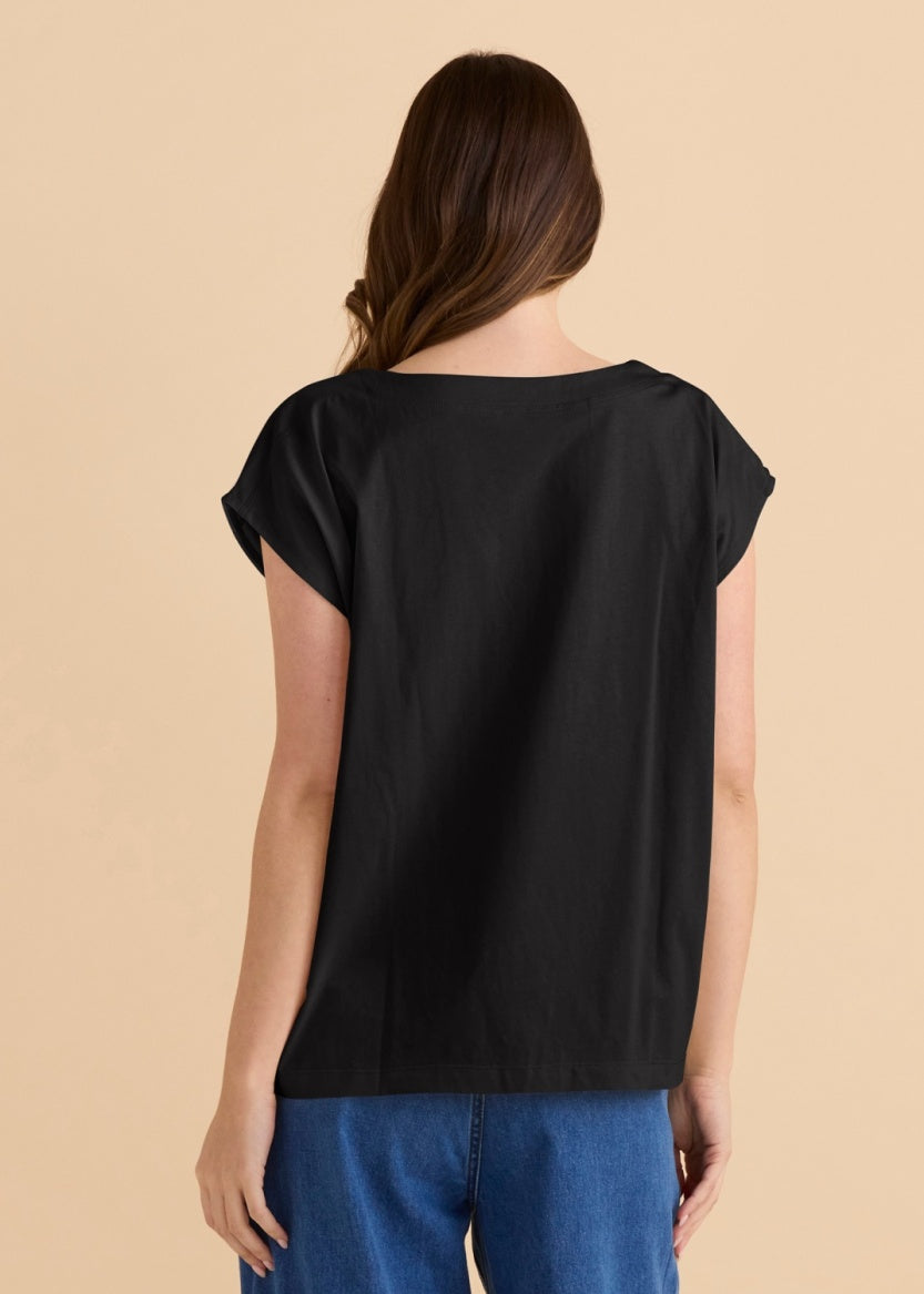 Betty Basic Beth Boatneck Tee - BB2089