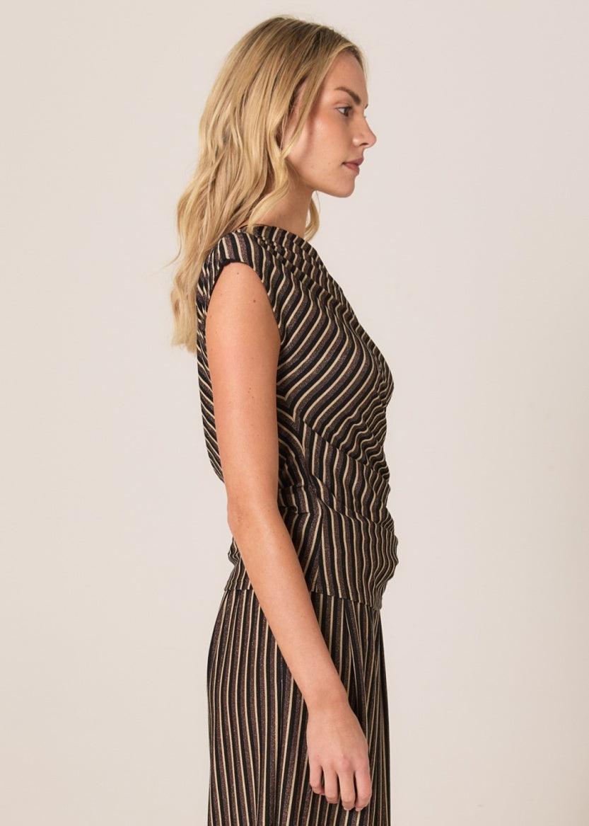 Fate+Becker Everlyn Metalic Jersey Top 17752