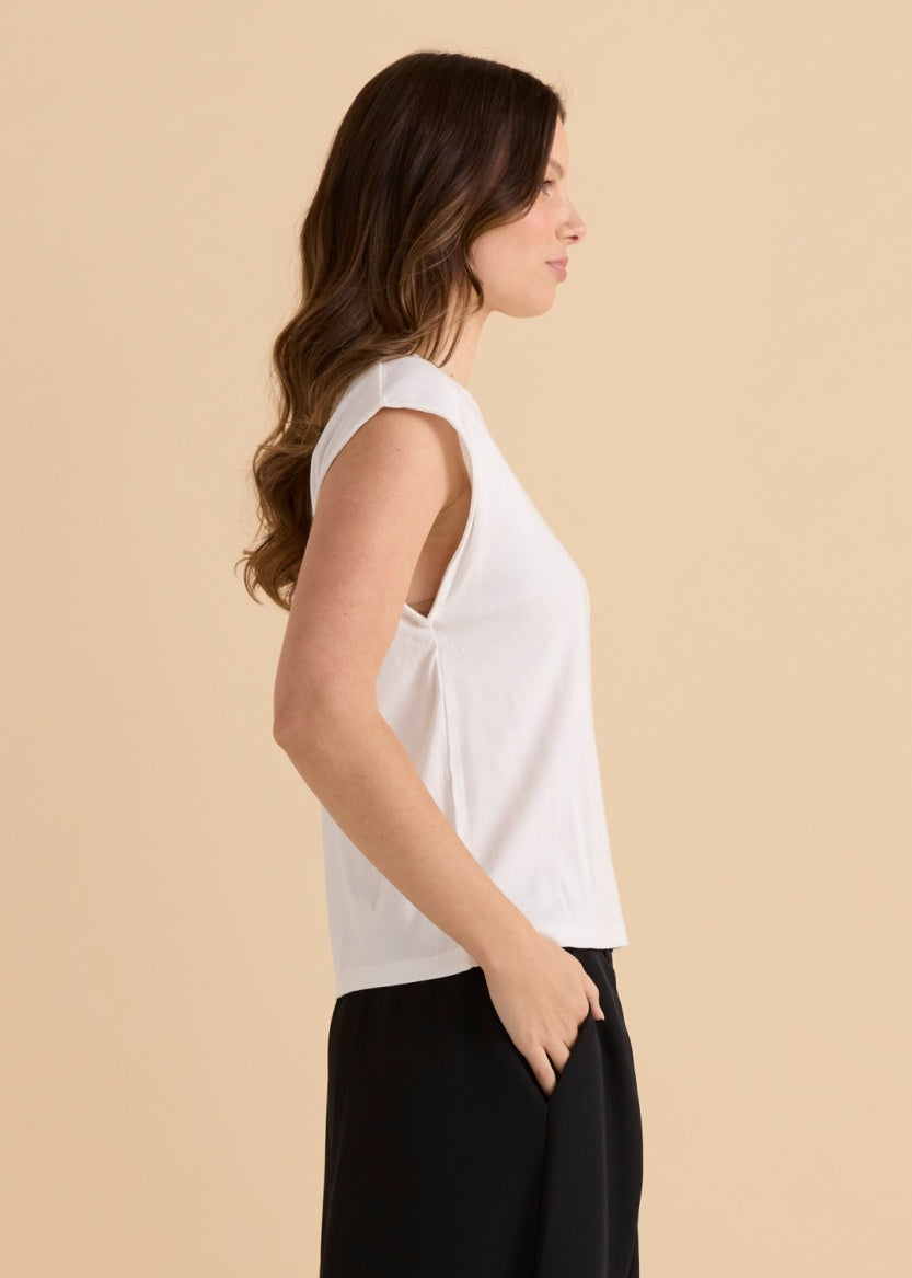 Betty Basics Cuff Rib Tee BB1112