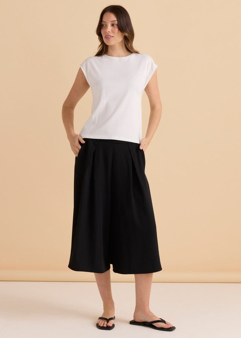 Betty Basics Cuff Rib Tee BB1112