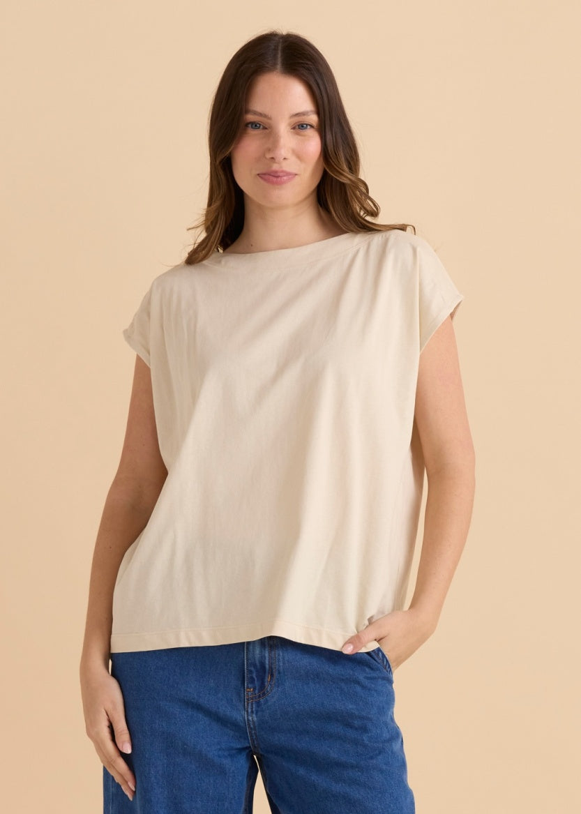 Betty Basic Beth Boatneck Tee - BB2089